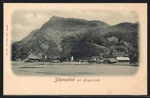 AK Stansstad, Ortsansicht mit Bürgenstock