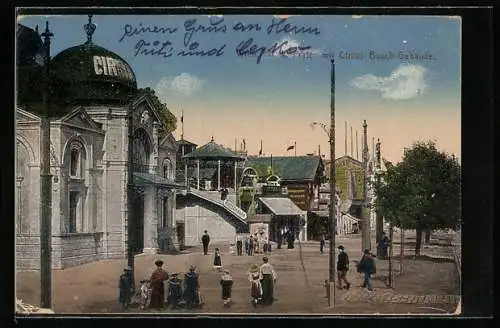 AK Wien, K. k. Prater mit Zirkus Busch Gebäude