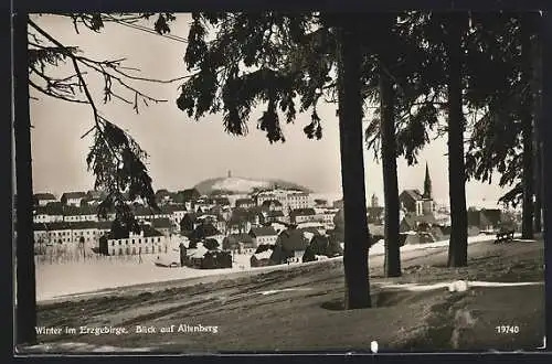 AK Altenberg /Erzgebirge, Ortsansicht im Winter