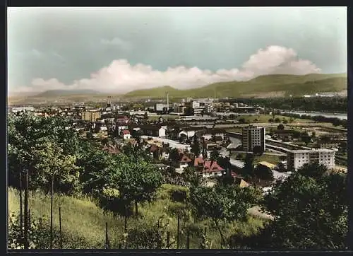 AK Grenzach /Baden, Teilansicht mit Bäumen