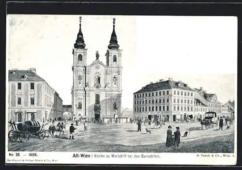 AK Alt-Wien, Kirche zur Mariahilf bei den Barnabiten