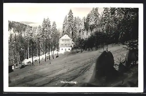 AK Schwarzenberg am Böhmerwald, Touristenhaus Holzschlag