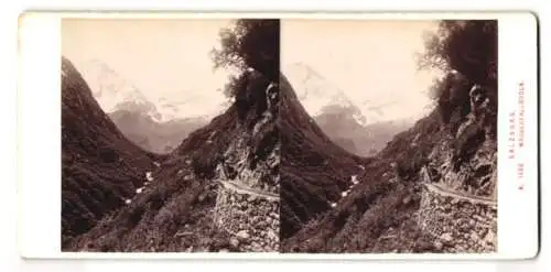 Stereo-Fotografie Alois Beer, Klagenfurt, Ansicht Salzburg, Wasserfallboden