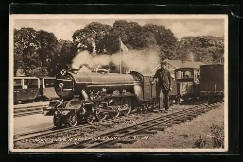 AK Hurricane Engine at Hythe, Worlds Smallest Railway