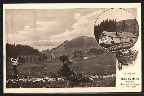 AK Tete de Rang, Vue sur le Jura et les Alpes