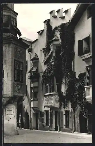 AK Klausen, Strassenpartie mit Caffè-Ristorante Nussbaumer