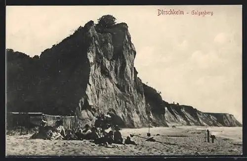 AK Dirschkeim, Galgenberg am Strand