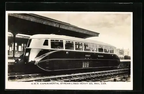 AK GWR Experimental Stream-Lined Heavy Oil Rail Car