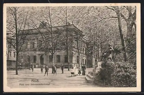 AK Neuss, Post und Schwanndenkmal