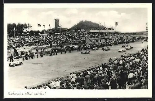 AK Nürburg, Rennautos an der Start-Ziel-Geraden, Nürburgring