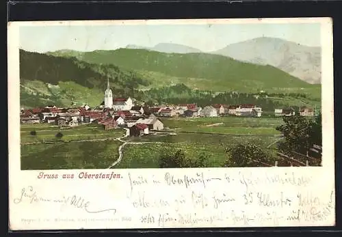 Lithographie Oberstaufen, Gesamtansicht