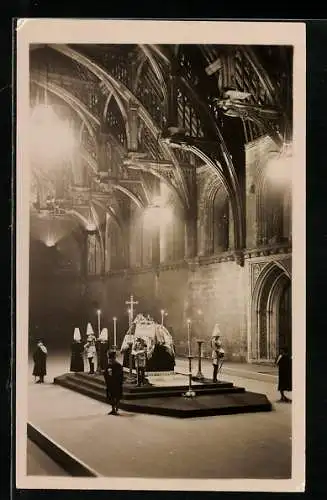 AK King George V lying in state in Westminster Hall