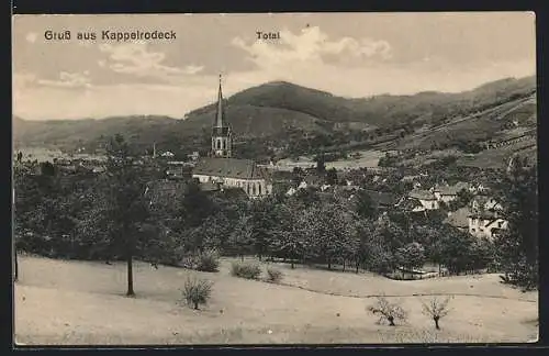 AK Kappelrodeck, Totale mit Kirche