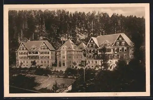 AK Calmbach, Blick auf die Heilstätte Charlottenhöhe