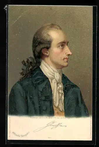 AK Portrait Johann W. Goethe