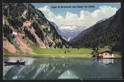 AK Brenner, Haus am Brennersee mit Blick auf den Kraxentrager