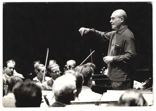 Fotografie Ellinger, Salzburg, Dirigent Paul Kletzki mit Orchester
