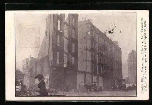 AK San Francisco, Phelan Bldg. after the earthquake and fire 1906