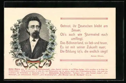 AK Gedicht von Anton Ohorn