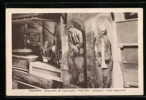 AK Palermo, Catacombe dei Cappuccini, Frati Cappuccini