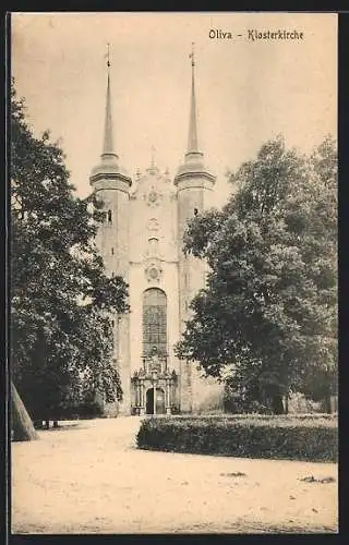 AK Oliva, Blick auf die Klosterkirche