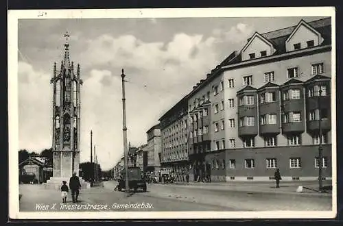 AK Wien, Triesterstrasse, Gemeindebaus