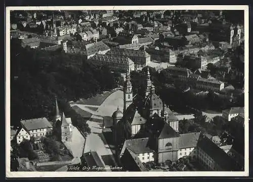 AK Fulda, Orig. Fliegeraufnahme, Teilansicht