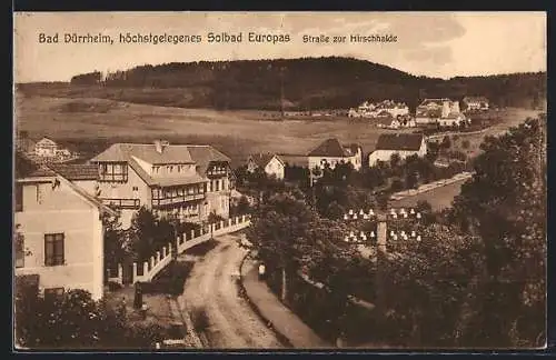 AK Bad Dürrheim, Strasse zur Hirschhalde
