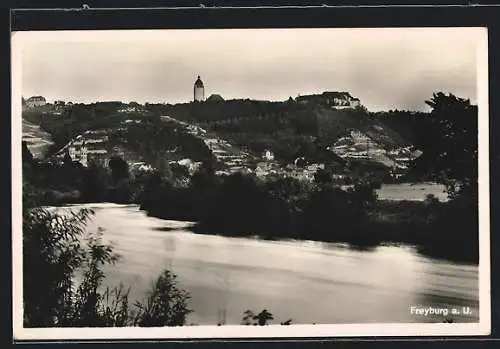 AK Freyburg a. U., Panorama mit Schloss