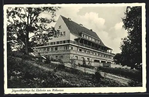 AK Körbecke-Westfalen am Möhnesee, Blick auf die Jugendherberge