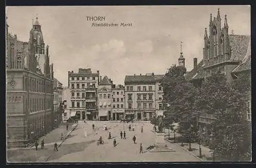 AK Thorn / Torun, Blick auf den Altstädter Markt