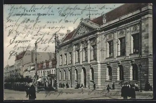 AK Posen, Wilhelmstrasse mit Museum