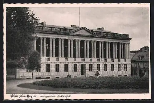 AK Posen / Poznan, Raczynski-Bibliothek