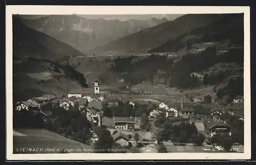 AK Steinach, Ortsansicht mit Blick gegen die Innsbrucker Nordkette