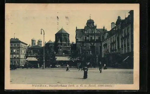 AK München, Synagoge beim Künstlerhaus