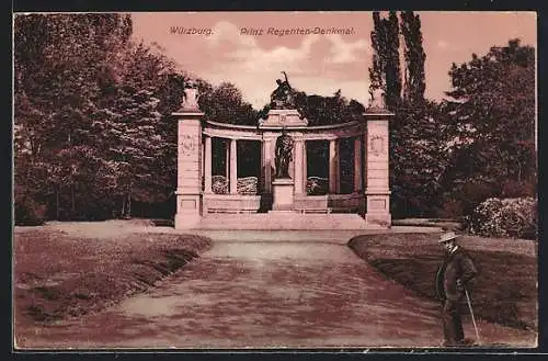 AK Würzburg, Prinz Regenten-Denkmal