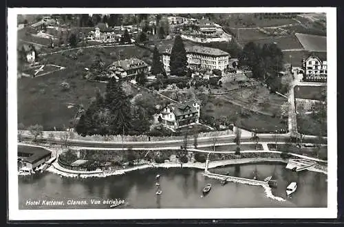 AK Clarens, Hotel Ketterer-Vue aèrienne