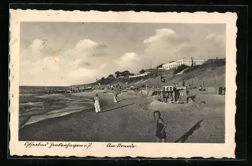 AK Henkenhagen /Ostsee, Strandpartie