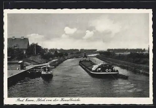 AK Bad Essen, Blick von der Kanalbrücke