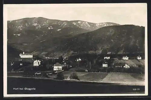 AK Gloggnitz, Hart mit Bergpanorama