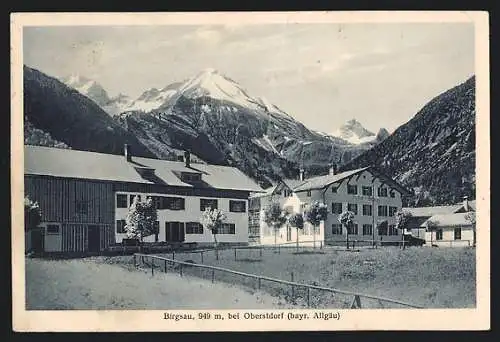 AK Birgsau bei Oberstdorf, Hotel-Pension und Gasthaus