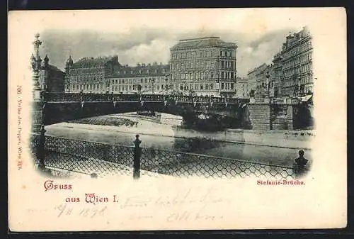 AK Wien, Blick zur Stefanie-Brücke