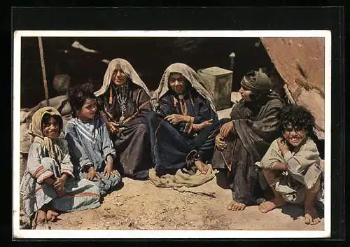 AK Palestine, Arab desert-dwellers. arabische Volkstypen