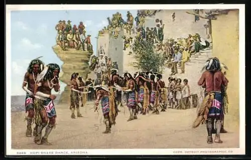 Künstler-AK Hopi Snake Dance