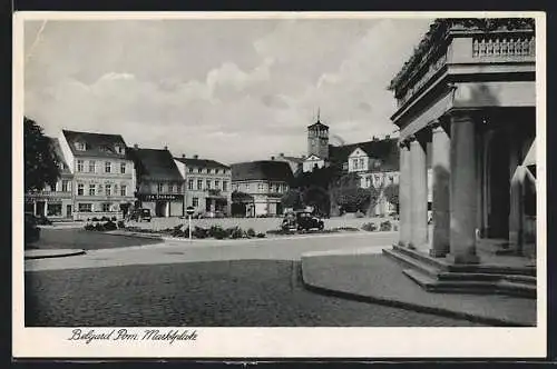 AK Belgard, Ansicht vom Marktplatz