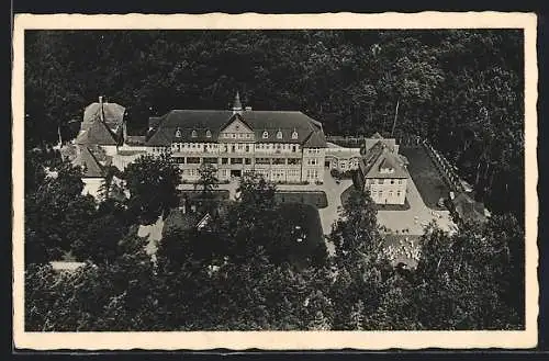 AK Kolberg-Schülerbrink, Blick auf die Reinke-Waldheilstätte aus der Vogelschau