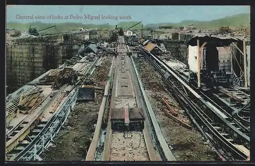 AK Pedro Miguel, General view of locks, looking south