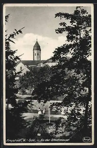 AK Freystadt, An der Stadtmauer