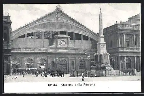 AK Roma, Stazione della Ferrovia - Bahnhof