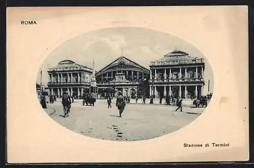 Präge-AK Roma, Stazione di Termini, Bahnhof